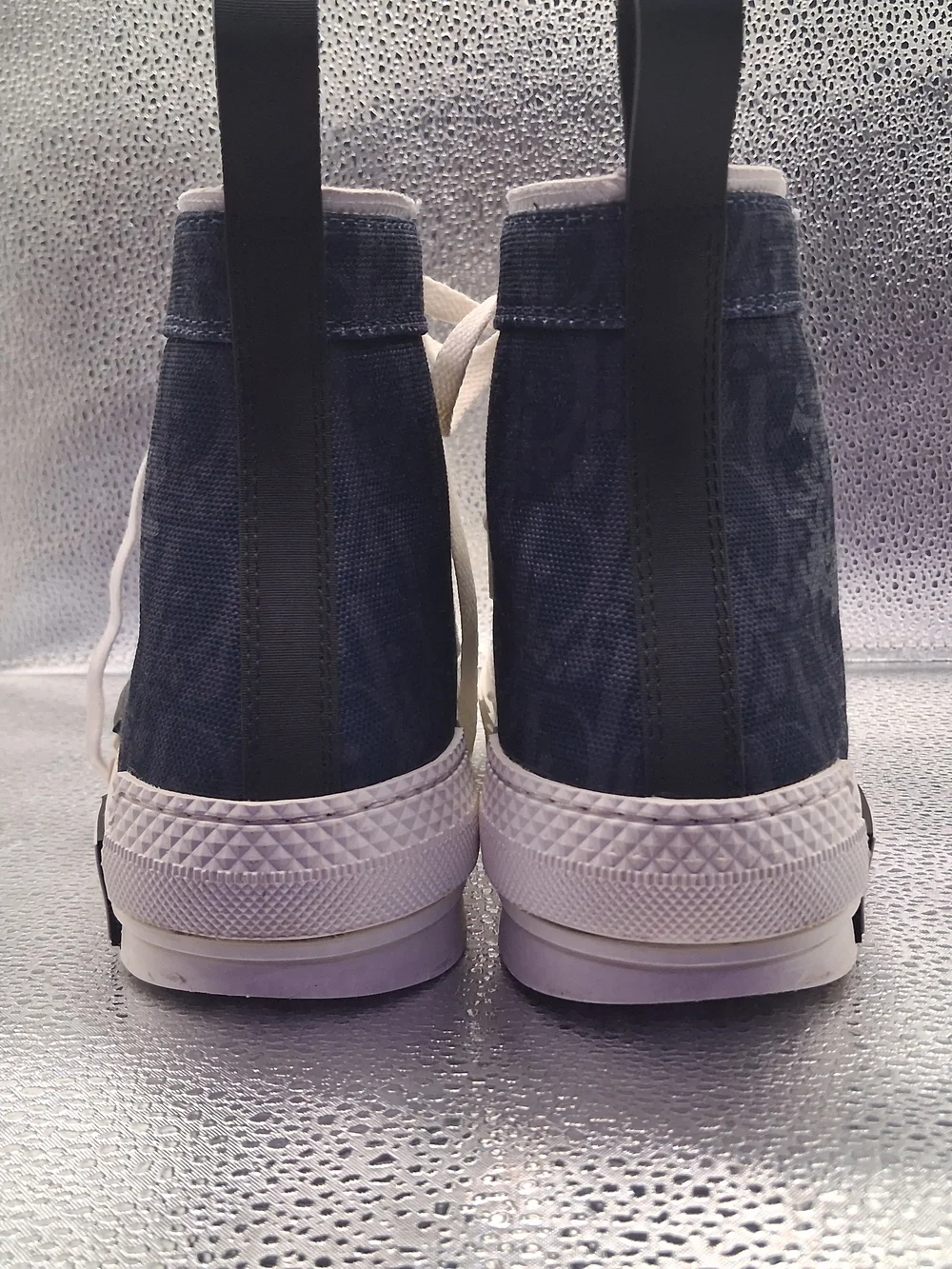 RETIRED Rare Dior B23 Blue High-Top Sneakers with White Trim